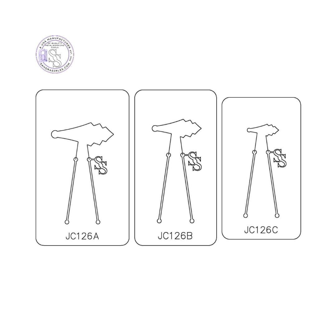 PANCAKE DIE JC126 EARRING COMPONENT